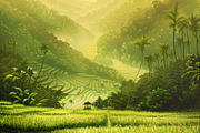 Golden Rice Field at Sunset, a Photo by LOGOCREATIVE (Thumbnail 14 of 29)
