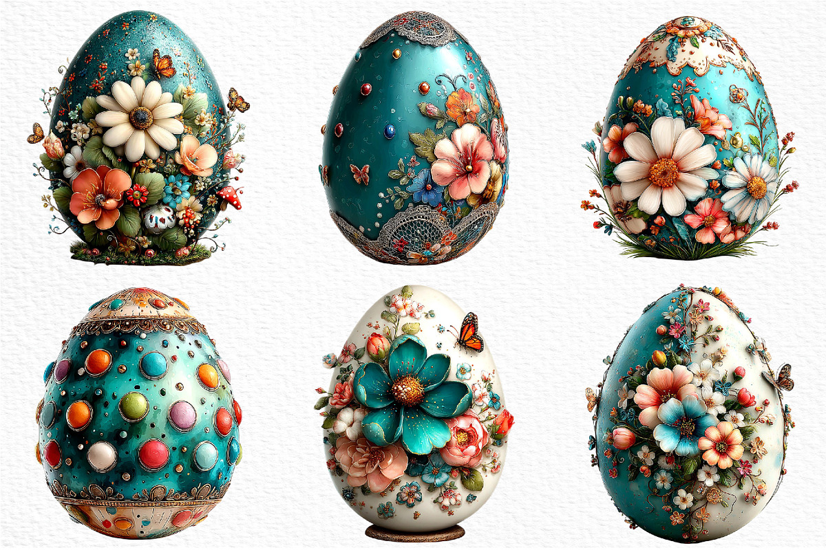 Whimsical Easter Egg Clipart Png, an Illustration by Craft Nest (Photo 4 of 10)