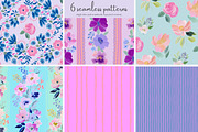 romantic seamless pattern set, a Pattern Graphic by Patishop Art (Thumbnail 2 of 10)