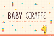 Baby Giraffe Font, a Handwritten Font by Canned Cat (Thumbnail 1 of 4)