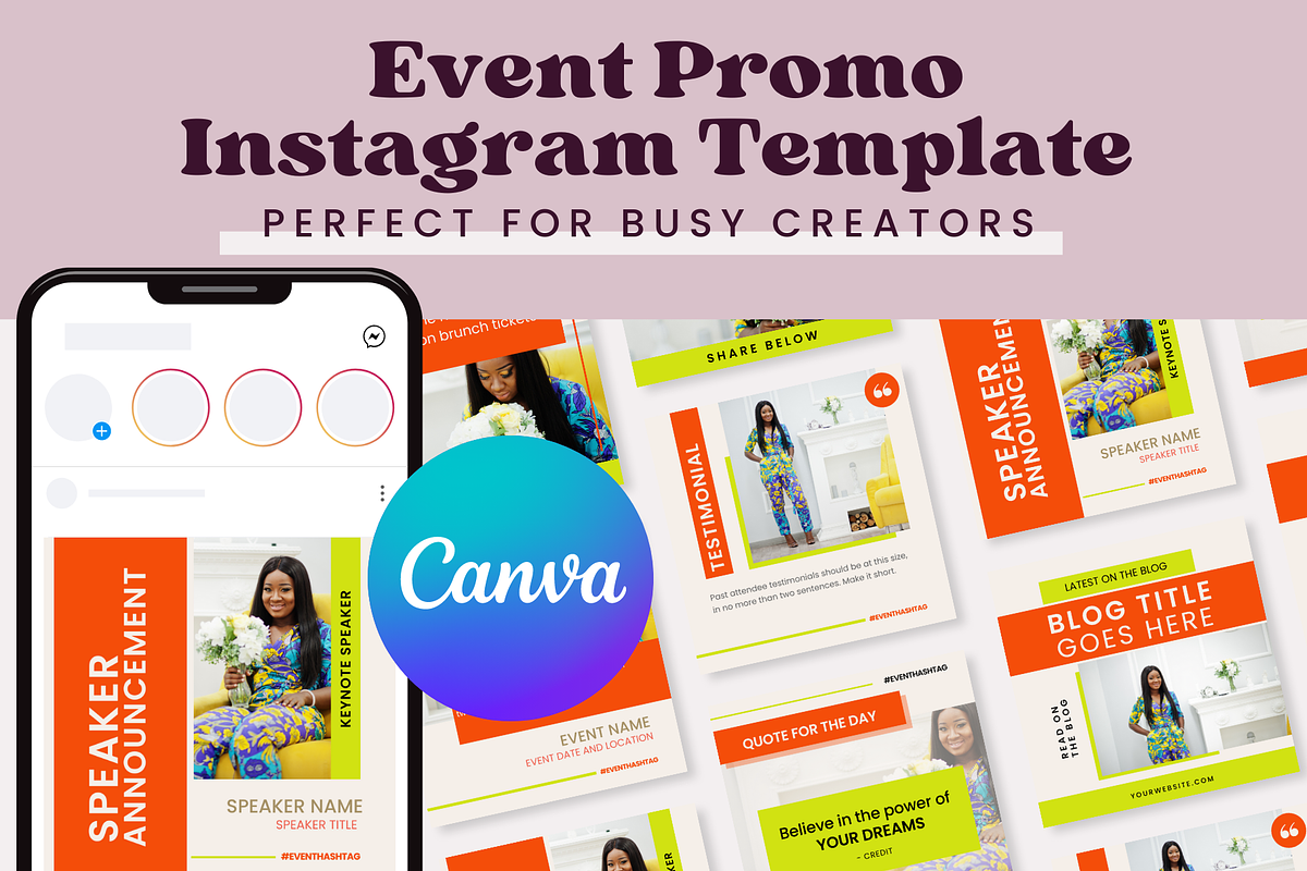 Instagram Event Promo Template, a Social Media Template by Templates by Carey (Photo 1 of 9)