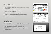ATS Resume CV Word & PowerPoint - 10, a Resume Template by MrCam Template Resume|CV (Thumbnail 5 of 6)