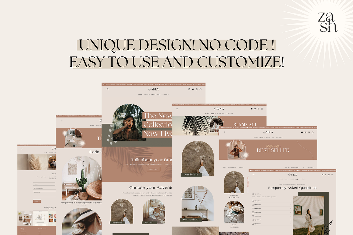 Carla - Boho Shopify Theme, a Shopify Template by Studio Zash (Photo 7 of 13)