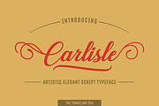 Carlisle - Elegant Script, a Script Font by The Traveling Fox (Thumbnail 2 of 7)