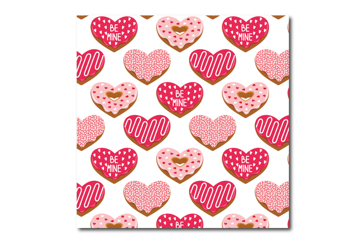 Heart Doughnuts Seamless Pattern, a Pattern Graphic by K McCormack Designs (Photo 2 of 4)