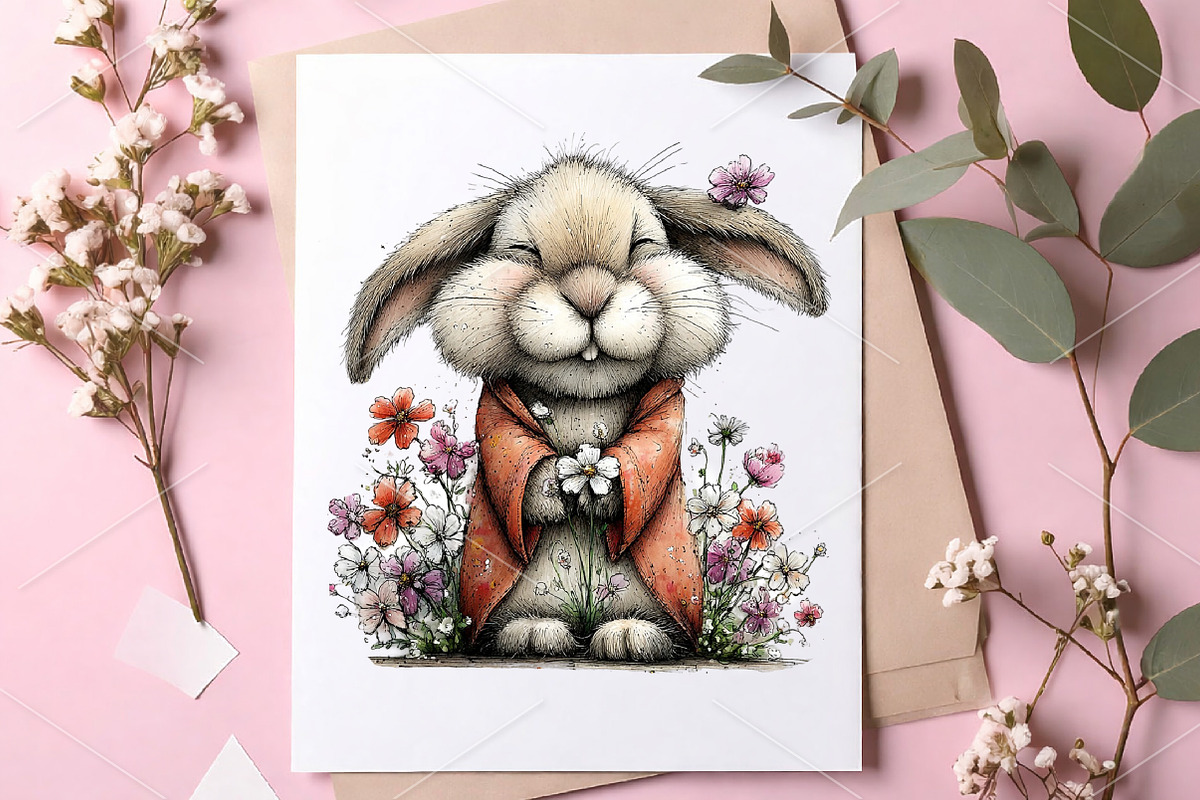 Whimsical Spring Animals Clipart, a Seasonal Illustration by Canvas Craft (Photo 7 of 7)