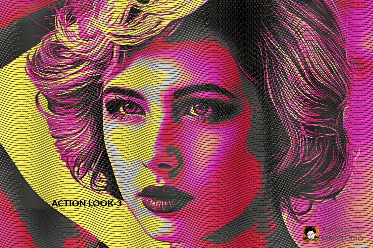 Oil Poster Art Photoshop Action, a Brushes & More by MRI STUDIO (Photo 5 of 8)