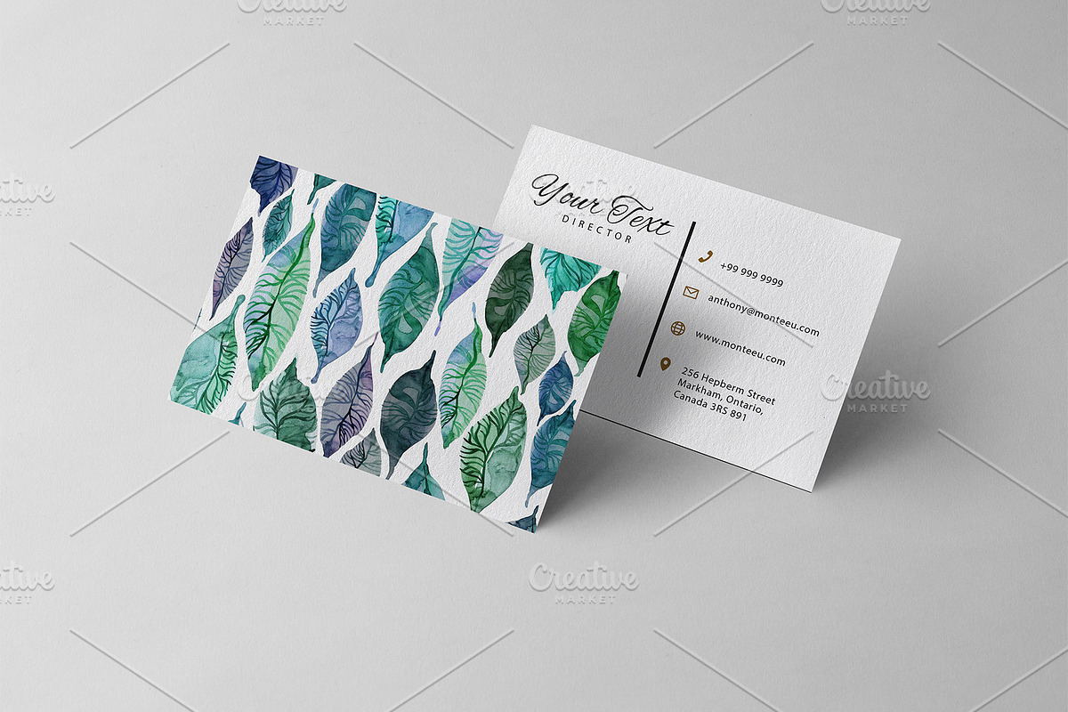 WATERCOLOR FOLIAGE|patterns & motifs, a Pattern Graphic by Retro Graphic Box (Photo 7 of 8)