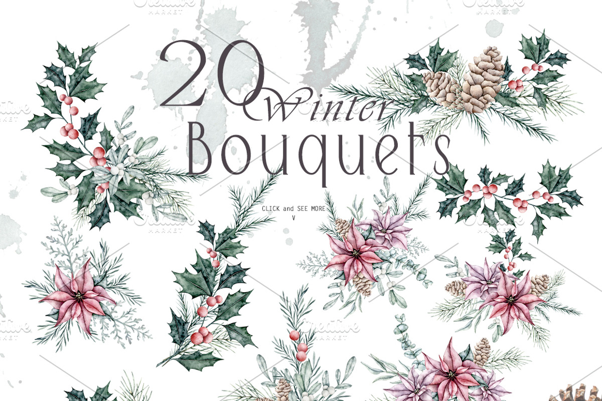 Christmas gnome watercolor clipart, an Illustration by Daryartsy (Photo 2 of 11)