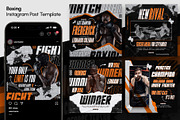 5 Boxing Instagram Post Template, a Social Media Template by OnurDemircan (Thumbnail 1 of 4)