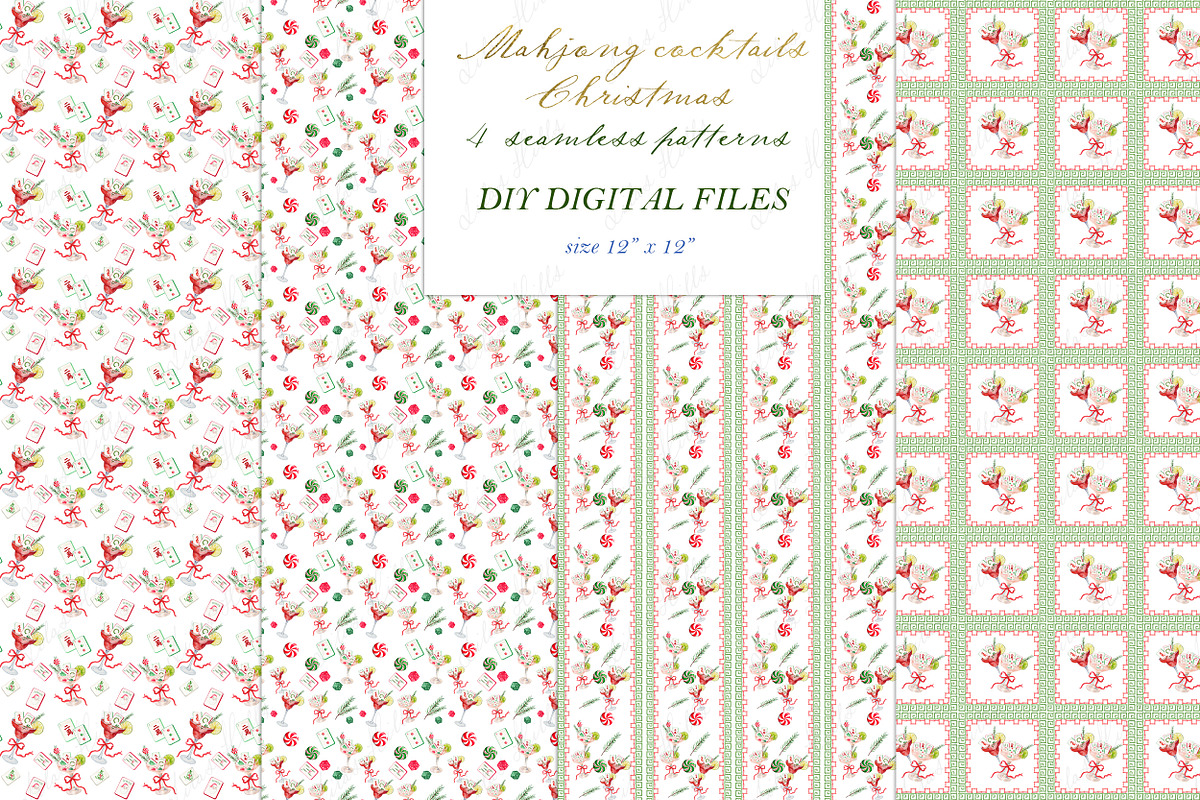 Mahjong cocktails Christmas DIY, a Graphic by LABFcreations (Photo 4 of 4)