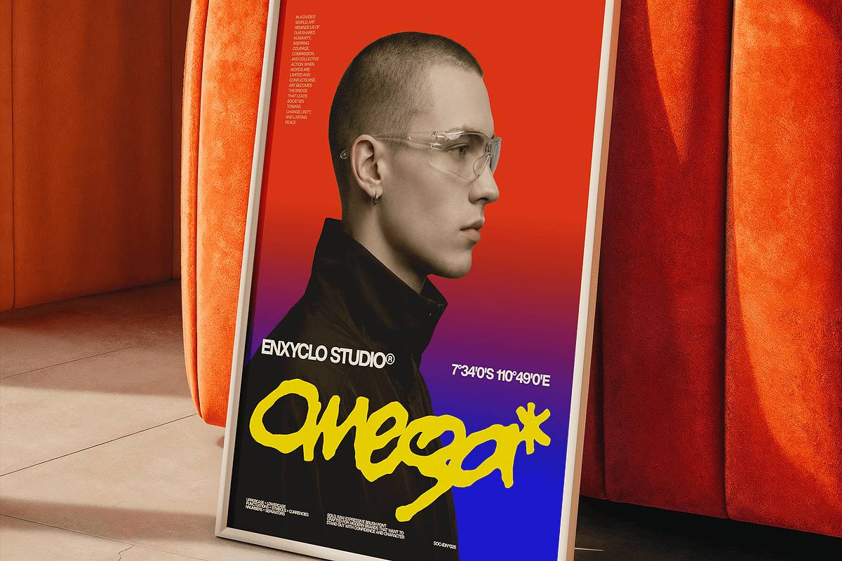 MEGAS — Raw Branding Font, a Handwritten Font by Enxyclo Studio (Photo 2 of 12)