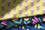 Bright Retro Floral Pattern Set, a Pattern Graphic by Asya Melkonyan Patterns (Thumbnail 16 of 16)