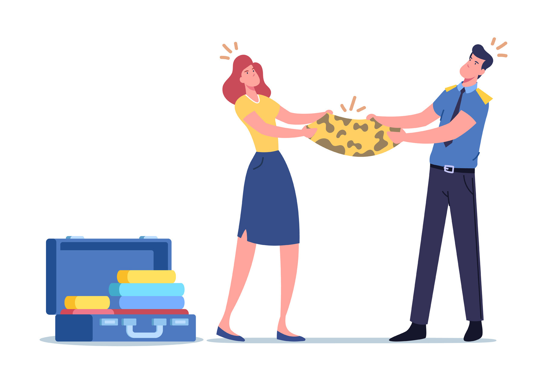 Customs Officer Male Character, a Person Illustration by Double Bubble