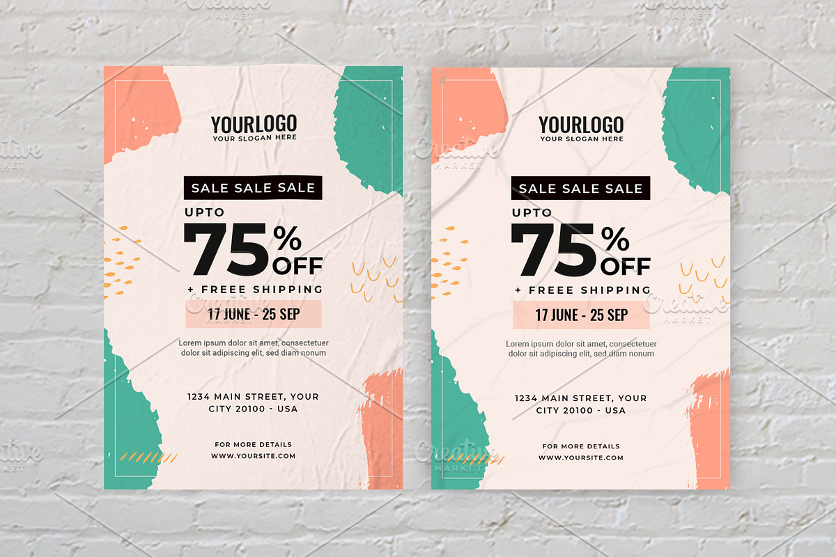 Sale Flyer Template, a Flyer Template by Goodsdune (Photo 3 of 3)