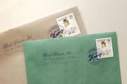 Stamp and Postage Stamp Mockup, a Books & Magazine Mockup by Artlogs x Modaldesain (Thumbnail 2 of 4)