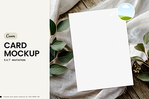 Invitation Card Mockup・Erna ³, a Product Mockup by This Paper Fox