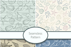 Seamless patterns with shells