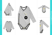 20x Baby Onesies BUNDLE Mock-up Sets, a Books & Magazine Mockup by BlackMocca (Thumbnail 11 of 28)