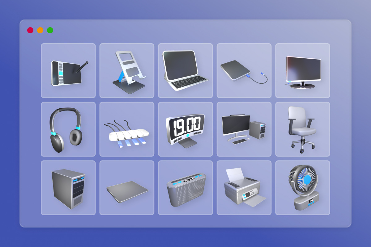 3D Icon Pack – Modern Office Tech Se, an Icon by twinstd (Photo 6 of 6)