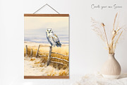 Watercolor Snowy Owls and Landscapes, an Animal Illustration by Dazzling Art Boutique (Thumbnail 10 of 11)