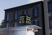 Subway Sign Mockup, an Advertising Mockup by SLAB! Design (Thumbnail 7 of 7)