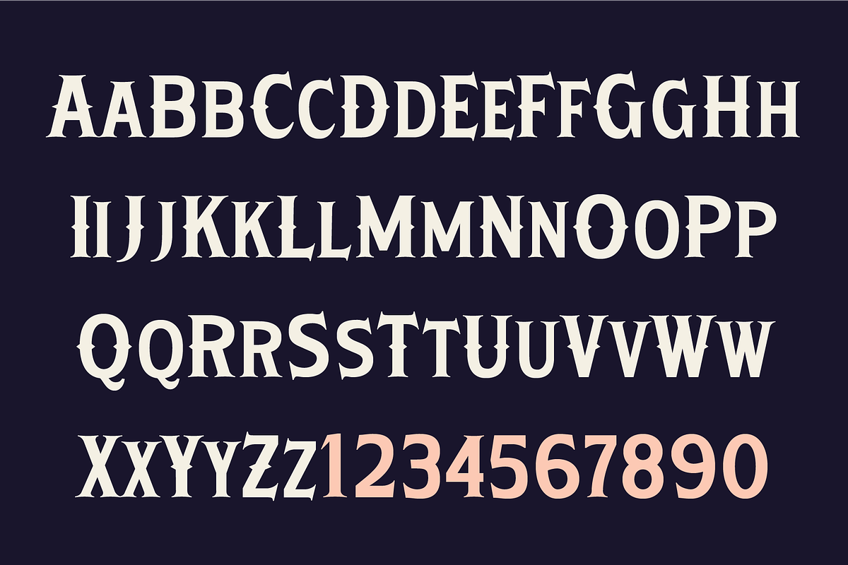 Tijkan – Creepy Carnival Display, a Serif Font by Tiptop Graphic (Photo 3 of 8)