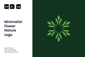 Minimalist Flower Nature Logo, a Branding & Logo Template by Luxury Logos