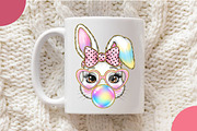 Easter Bunny Coquette PNG, an Illustration by OK Design (Thumbnail 5 of 6)