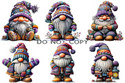 Winter Christmas Gnome Clipart, an Illustration by Craft Nest (Thumbnail 3 of 10)