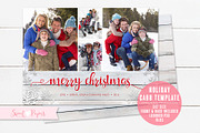 Holiday Photo Card Template, a Card Template by Sweet Papers (Thumbnail 1 of 2)