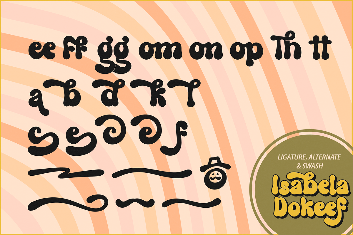 Isabela Dokeef | Retro Bold Display, a Font by Denustudios (Photo 15 of 15)