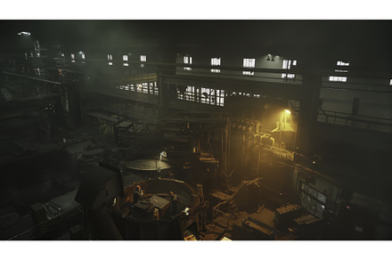 A Dark Industrial Scene that, an Industrial Photo by Media Whale Stock