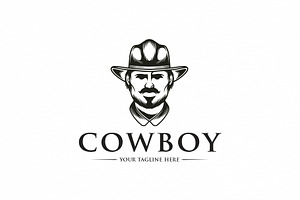 Cowboy Logo Template