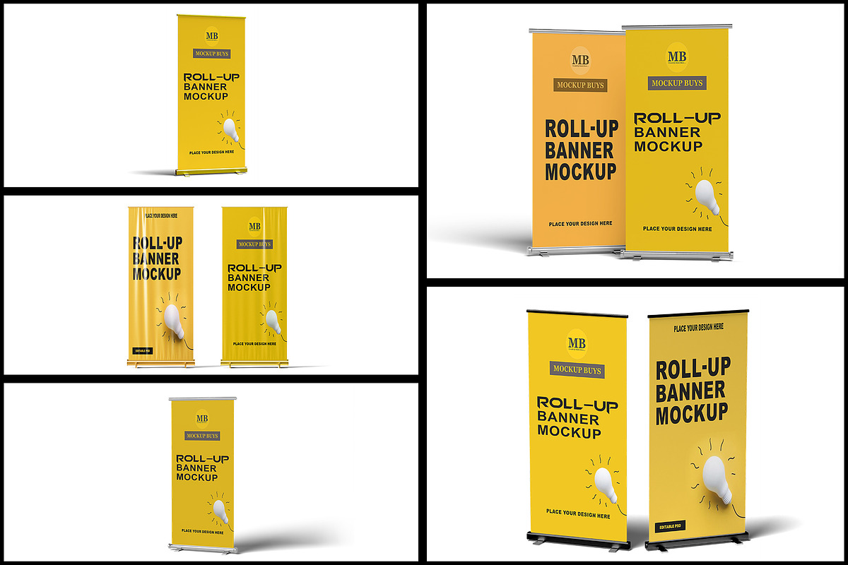 Stand Banner Mockup, an Advertising Mockup by mockupbuys (Photo 2 of 13)