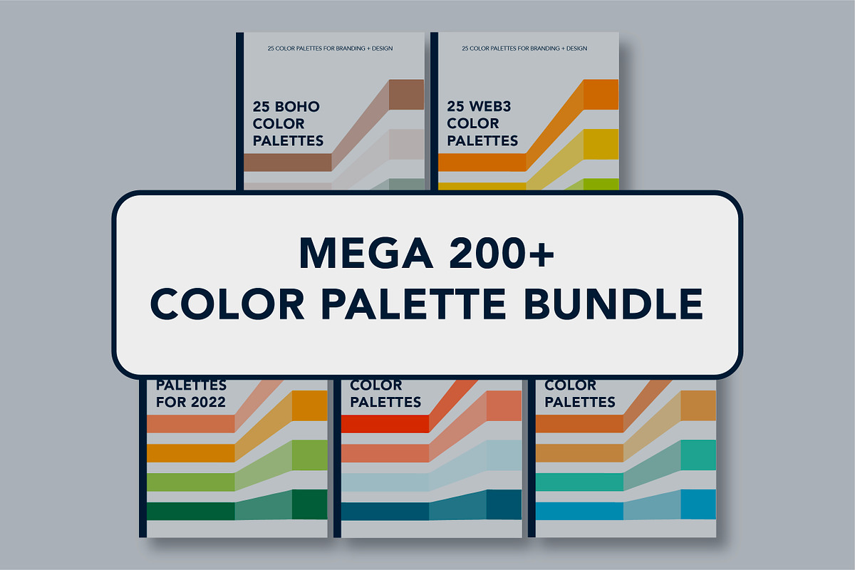 MEGA 200+ Color Palette Bundle, a Palette Add-On by Ellen Carty Design (Photo 2 of 14)