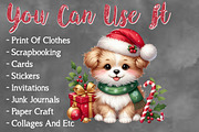 Christmas Cute Puppy Sublimation, a Seasonal Illustration by Craft Nest (Thumbnail 5 of 5)