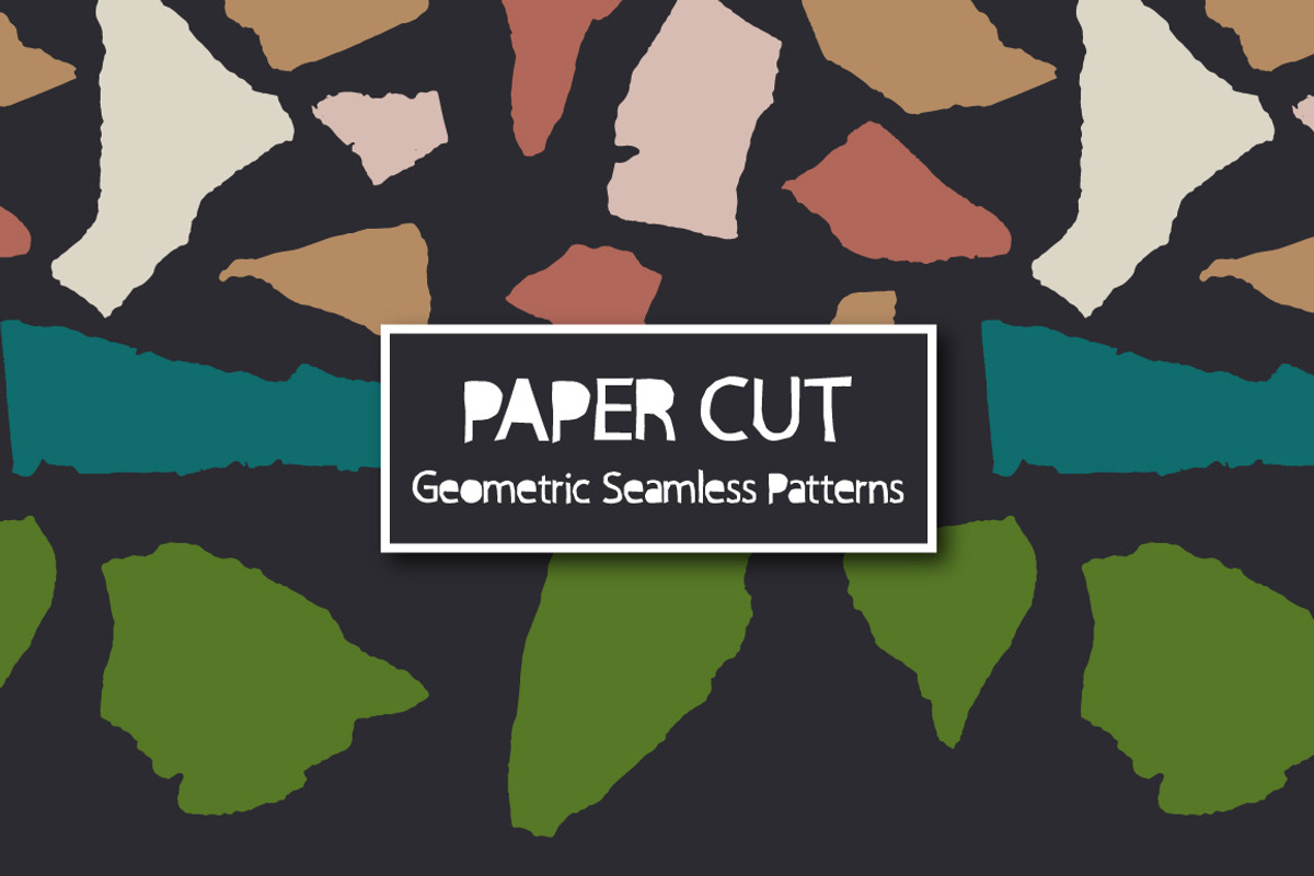 Paper Cut Geometric Seamless Pattern, a Pattern Graphic by Marmalade Moon (Photo 4 of 6)