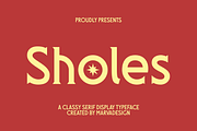 Sholes Font, a Serif Font by Marvadesign (Thumbnail 1 of 10)