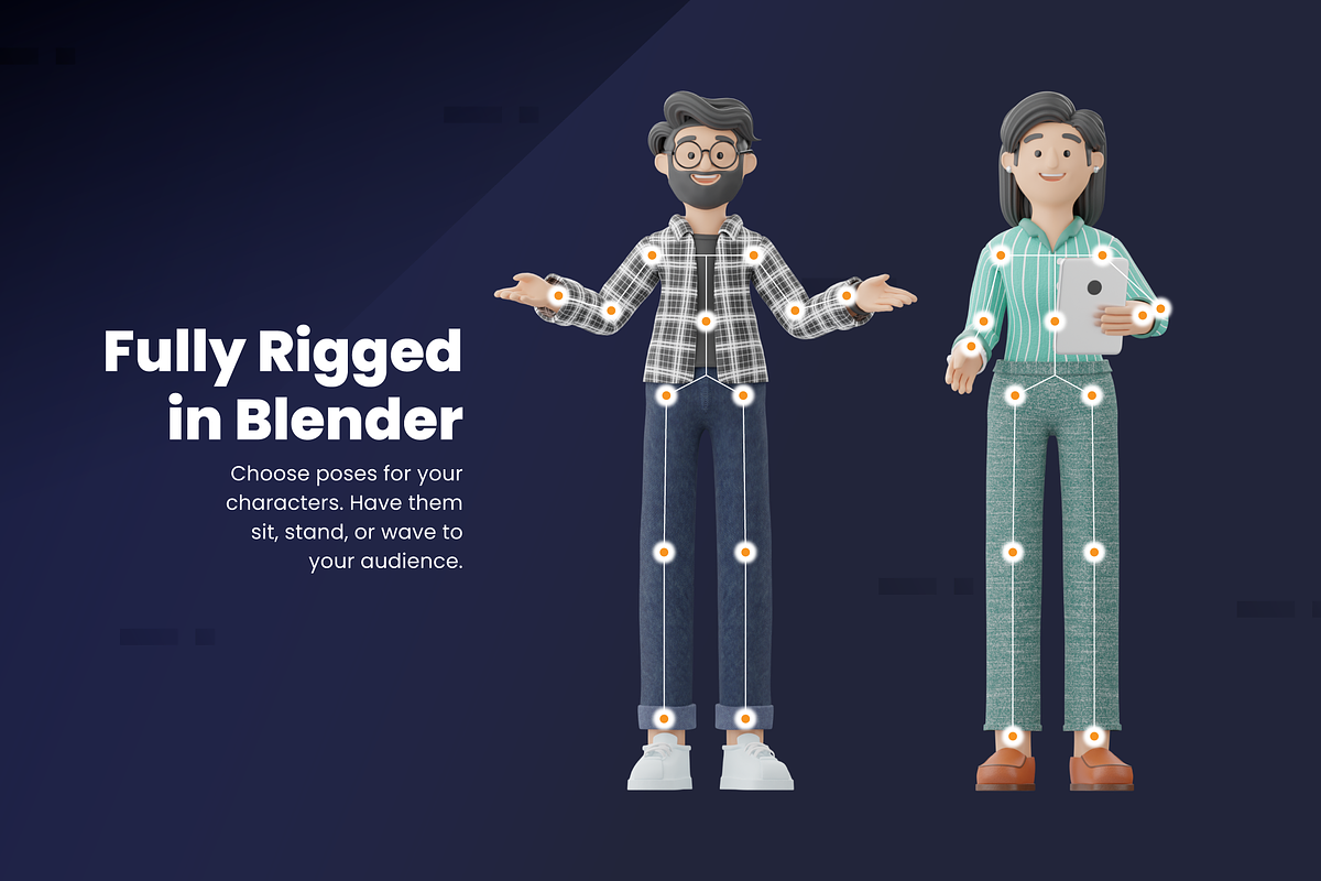 3D Illustration Business Characters, a Characters & Person 3D Model by Flat Icons (Photo 3 of 8)