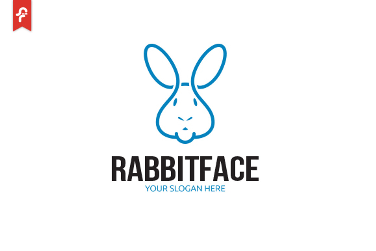 Rabbit Face Logo, a Branding & Logo Template by ft.studio