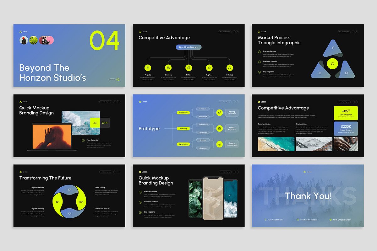 Berux Presentation Template Design, a Presentation Template by Rocketstill (Photo 7 of 7)