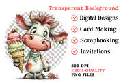 Whimsical Summer Cow Clipart, an Illustration by Dream Creation (Thumbnail 7 of 7)