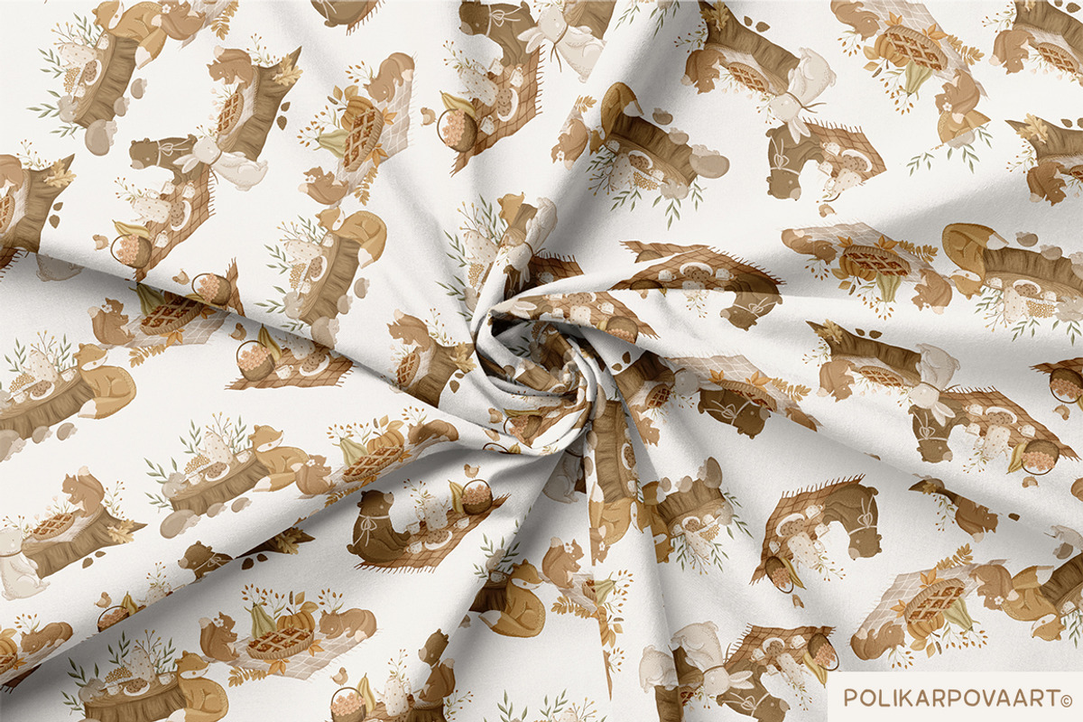 Warm Autumn baby collection, an Animal Illustration by polikarpovaart (Photo 10 of 14)