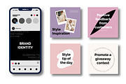 Brand Identity Fashion Social Media, a Social Media Template by MightyDesign (Thumbnail 1 of 9)