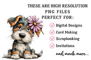 Whimsical Spring Dog Clipart, an Illustration by OK Design (Thumbnail 5 of 6)