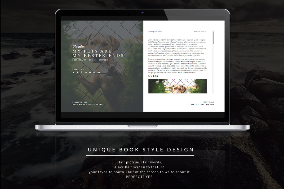 Bloggler Creative Blog, a WordPress Template by ThemeForces (Photo 2 of 5)