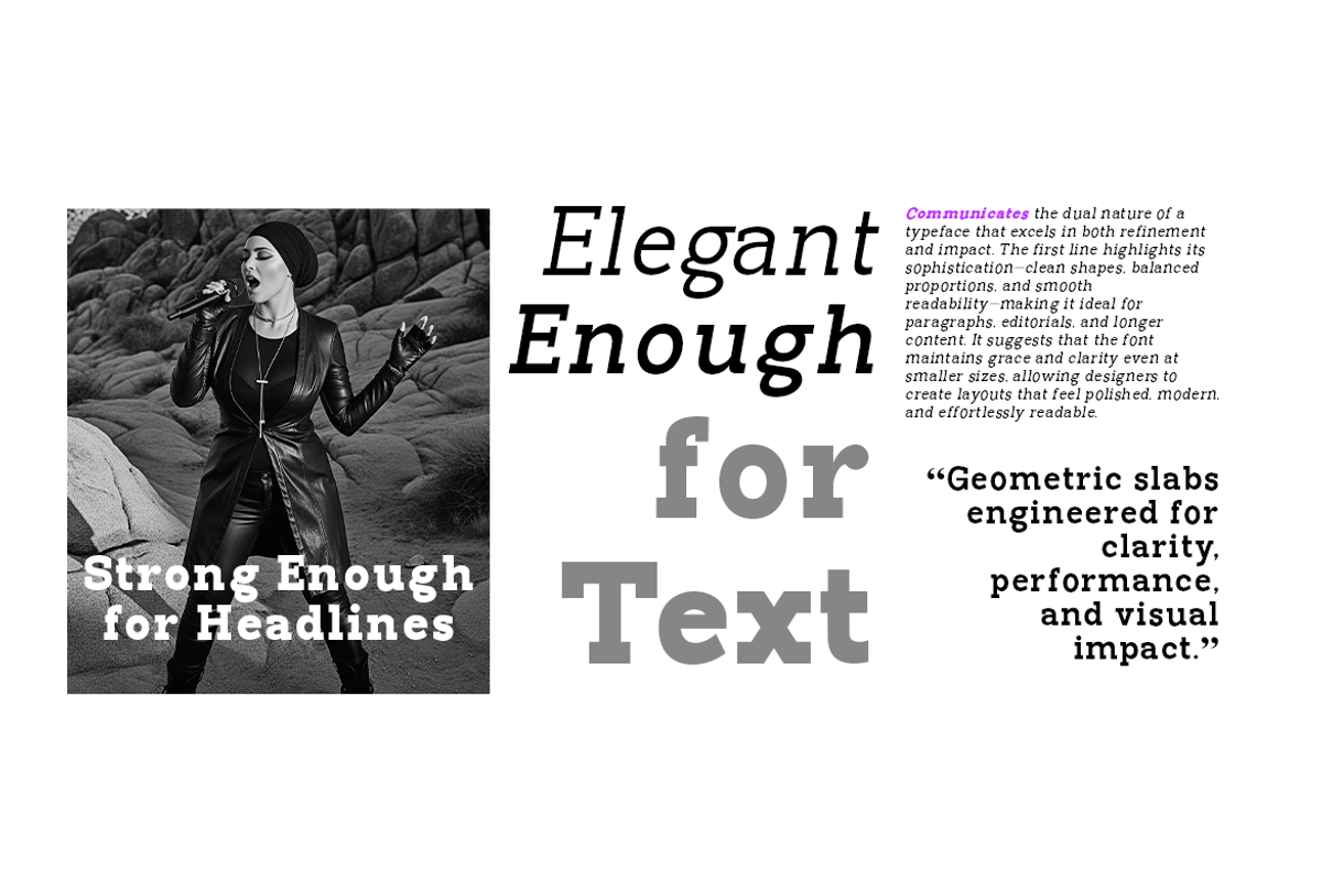 Pano Slab Normal, a Slab Serif Font by artisans (Photo 2 of 6)