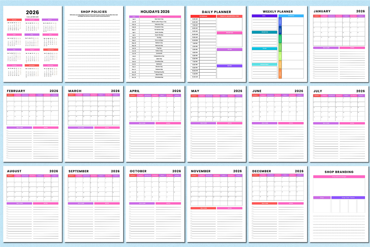 2026 Etsy Seller Business Workbook, a Stationery Template by Shumaya (Photo 2 of 7)