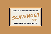 Scavenger, a Sans Serif Font by samwilksdesign (Thumbnail 6 of 8)